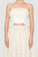 Load image into Gallery viewer, FLORAL RUFFLE MIDI SKIRT