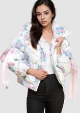 Load image into Gallery viewer, Floral Puffer Jacket