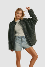 Load image into Gallery viewer, perfect quilted washed oversized Dixie jacket