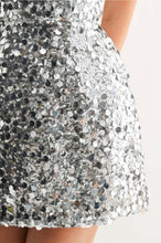 Load image into Gallery viewer, Party dress-Starlight Lace-up Sequin Mini Dress