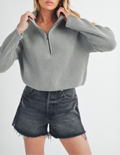 Load image into Gallery viewer, Debbie Half-Zip Sweater