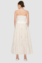 Load image into Gallery viewer, FLORAL RUFFLE MIDI SKIRT