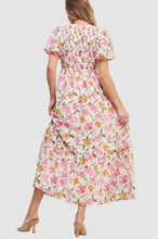 Load image into Gallery viewer, Petal Waltz Smocked Tiered Maxi Dress