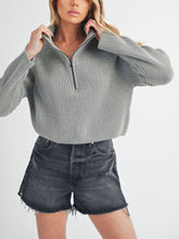 Load image into Gallery viewer, Debbie Half-Zip Sweater