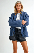 Load image into Gallery viewer, perfect quilted washed oversized Dixie jacket