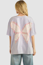 Load image into Gallery viewer, BUTTERFLY DREAMS OVERSIZED POCKET FRONT T-SHIRT