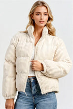 Load image into Gallery viewer, Corduroy Padded Jacket