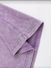 Load image into Gallery viewer, Black Cat Floral Pattern, Interesting Print, Vintage Washed Cotton T-SHIRTS