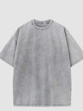 Load image into Gallery viewer, Black Cat Floral Pattern, Interesting Print, Vintage Washed Cotton T-SHIRTS