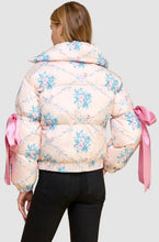 Load image into Gallery viewer, Floral Puffer Jacket