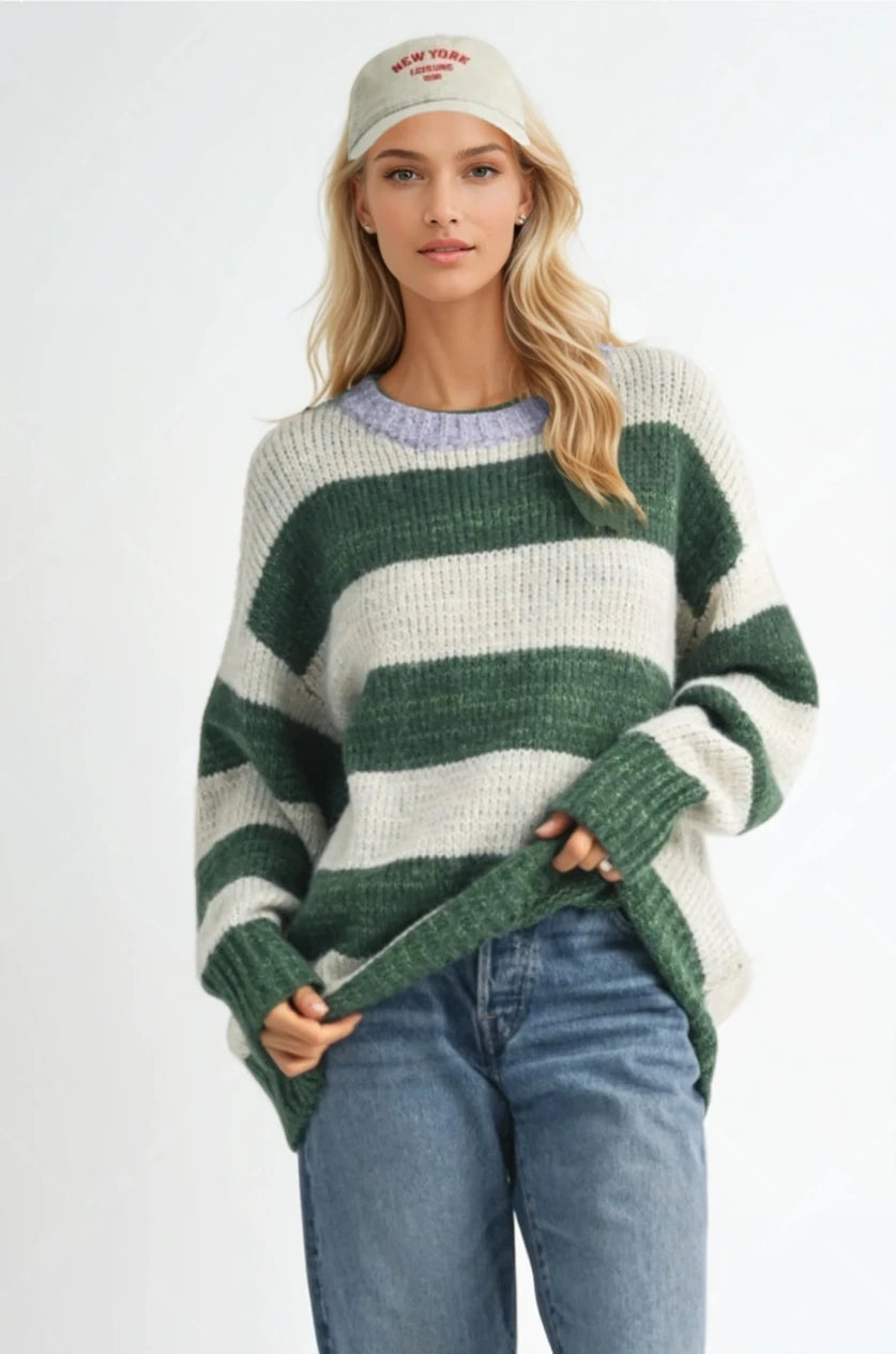 Oversized Striped Sweater