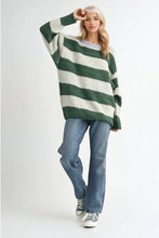 Load image into Gallery viewer, Oversized Striped Sweater