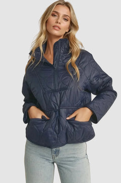 Quilted Puffer Pullover