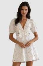 Load image into Gallery viewer, Floral Bow Mini Dress
