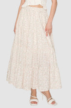 Load image into Gallery viewer, FLORAL RUFFLE MIDI SKIRT

