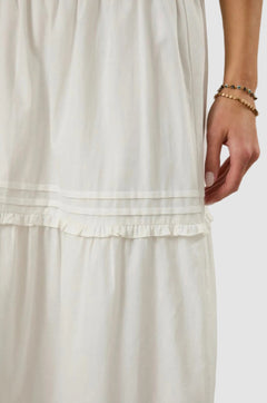 PLEATED DETAIL TIRED MAXI SKIRT