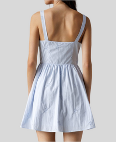 Women’s Light Blue Rayon Mini Dress