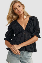 Load image into Gallery viewer, HAZLE EYELET EMBROIDERED TOP
