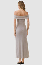 Load image into Gallery viewer, Off-shoulder Ribbed Knit Maxi Dress
