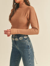Load image into Gallery viewer, RIBBED MOCK NECK SWEATER
