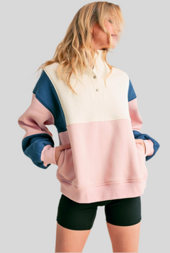Glo Colorblock Pullover
