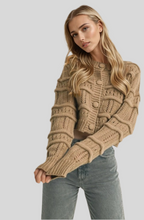 Load image into Gallery viewer, CROPPED POINTELLE SWEATER CARDIGAN
