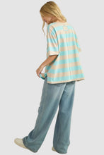 Load image into Gallery viewer, SWEET STRIPE BLOOM TEE
