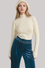 Load image into Gallery viewer, RIBBED MOCK NECK SWEATER
