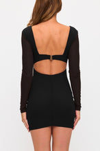 Load image into Gallery viewer, Long Sleeve Cutouts Back Strap Mini Dress
