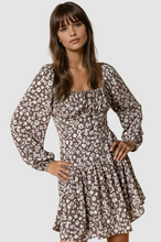 Load image into Gallery viewer, Evelyn Square Neck Corset Detail Mini Dress
