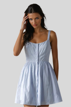 Trendy breathable rayon mini dress for women 2025 fashion