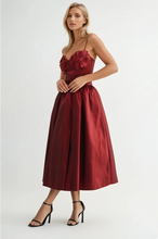 Load image into Gallery viewer, Party dress-Bloom Applique Midi Dress
