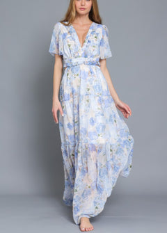 HALTER BACK NECK STRAP MAXI DRESS