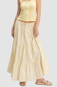FLORAL TIERED SKIRT