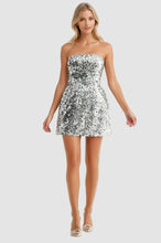 Load image into Gallery viewer, Party dress-Starlight Lace-up Sequin Mini Dress
