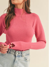 Load image into Gallery viewer, RIBBED MOCK NECK SWEATER
