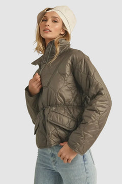Quilted Puffer Pullover