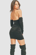 Load image into Gallery viewer, Short and black color elegant Party dress

