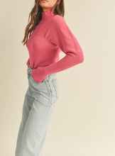Load image into Gallery viewer, RIBBED MOCK NECK SWEATER
