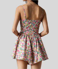 Load image into Gallery viewer, Pink Multi Floral Romper
