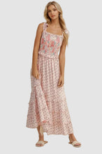 Load image into Gallery viewer, Exclusive Floral Print Smocked Midi Dress
