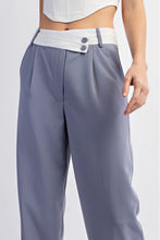 Load image into Gallery viewer, TAILORED PLEATED WOVEN PANTS WAISTBAND
