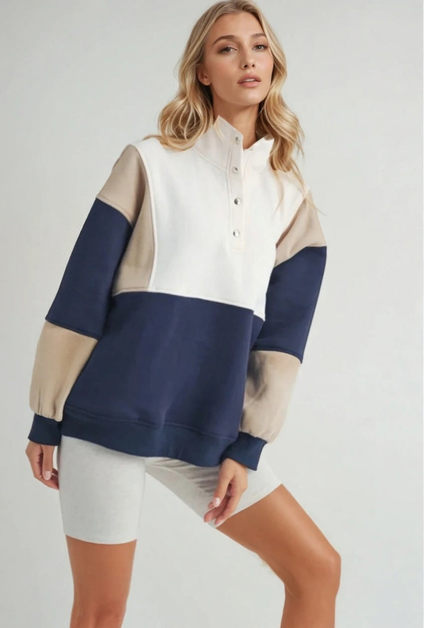 Glo Colorblock Pullover