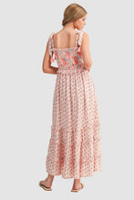 Load image into Gallery viewer, Exclusive Floral Print Smocked Midi Dress
