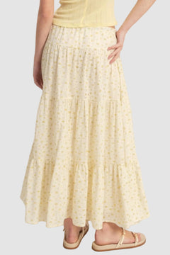 FLORAL TIERED SKIRT
