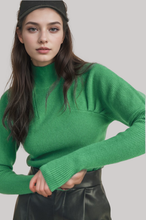 Load image into Gallery viewer, RIBBED MOCK NECK SWEATER
