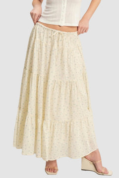 FLORAL TIERED SKIRT