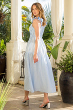 Load image into Gallery viewer, Flutter Sleeve Striped Dress
