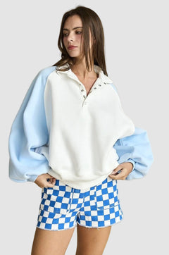 Piper Snap Button Collared Sweater
