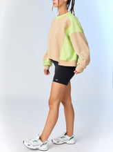 Load image into Gallery viewer, Olivia Contrast Pullover w/ Asymmetrical Hemline

